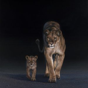 Lioness & cub